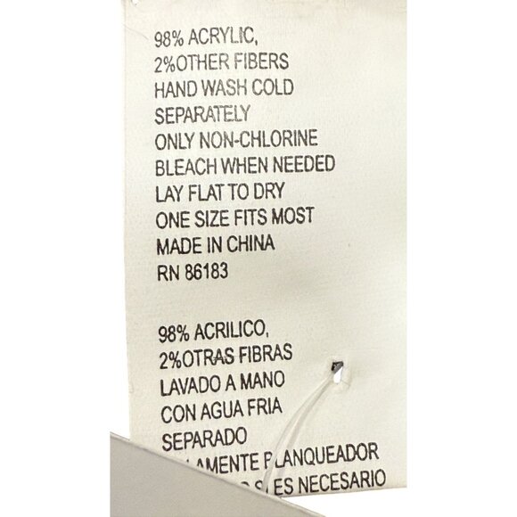 Multicolor Scarf Wrap One Size Acrylic Blend Warm Multicolor WOmen - Picture 6 of 6